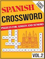 100 Challenging Spanish Crossword Puzzles For Adults Extra Large Print 