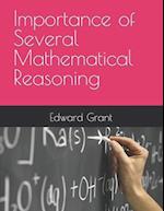 Importance of Several Mathematical Reasoning 