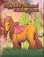 Afghan hound coloring book: This is an excellent quality book for dog lovers 