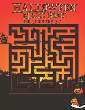 Halloween Maze Book for Toddlers 2-7