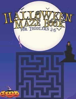 Halloween Maze Book for Toddlers 3-6