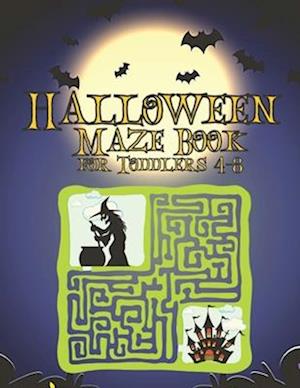 Halloween Maze Book for Toddlers 4-8