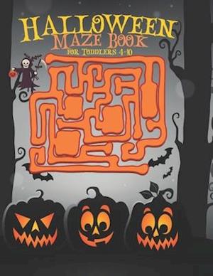 Halloween Maze Book for Toddlers 4-10