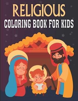 Religious Coloring Book for kids: Nativity Coloring Book Contains 50 page drawings