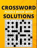 Crossword puzzle book with solutions: School zone crossword puzzles 