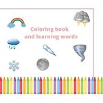 Coloring book and learning words