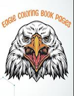 Eagle Coloring Book Pages: 25 eagles coloring book pages for kids with 8.5*11inc size 