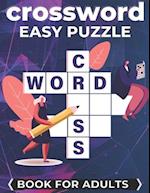 Crossword Easy Puzzle Book For Adults: Cross Words Activity Puzzlebook 