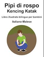 Italiano-Malese Pipì di rospo / Kencing Katak Libro illustrato bilingue per bambini