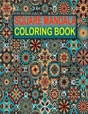 Square Mandala Coloring Book