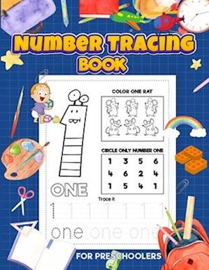 Number Tracing and coloring book