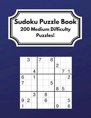 Sudoku Puzzle Book: 200 Medium Difficulty Puzzles for Children, Adults and Older Adults!