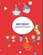 Birthday Alphabets Coloring Book