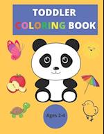 Coloring Book for Toddlers 2-4 years: 100 Animals and Daily Things to Learn and Color|For Kids and Toddlers Ages 1,2,3 & 4: Toddler Coloring Book - Pa
