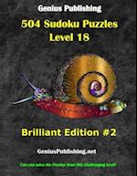 Over 500 Sudoku Puzzles Difficulty Level 18 Brilliant #2: Can you solve the puzzles from this challenging level 