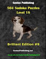 504 Sudoku Puzzles Difficulty Level 18 Brilliant #9: Can you solve the puzzles from this challenging level 