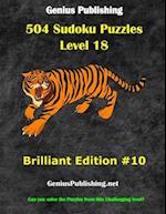 504 Sudoku Puzzles Difficulty Level 18 Brilliant #10: Can you solve the puzzles from this challenging level 