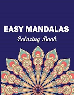 Easy Mandalas Coloring Book