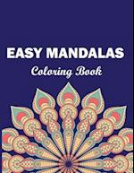 Easy Mandalas Coloring Book