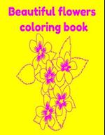 Beautiful flowers coloring book 