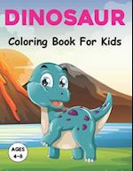 Dinosaur Coloring Book for Kids: A Fun Dinosaurs Coloring Book for Boys and Girls with Amazing 50 Image to Color for Relaxing. Vol-1 