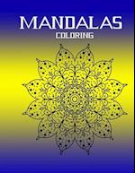 mandalas coloring : Stress Relieving Mandala Designs for Adults Relaxation| Mandala Coloring Book For Adults With Thick Artist Quality Paper| Coloring