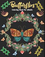 Butterflies Coloring Book For Adults: An Butterfly Coloring Book with Fun Easy , Amusement, Stress Relieving & much more For Adults, Men, Girls, Boys 