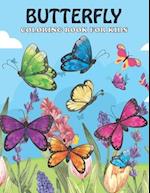 Butterfly Coloring Book For Kids: An Butterfly Coloring Book with Fun Easy , Amusement, Stress Relieving & much more For Men, Girls, Boys , Kids & Tod