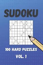 SUDOKU 100 Hard Puzzles: One puzzle per page 