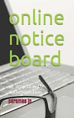 online notice board: ug project with documentation 