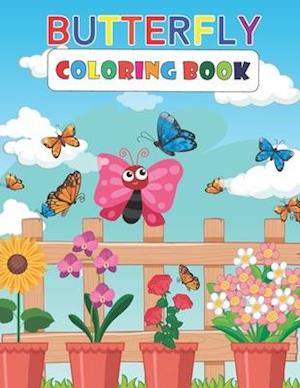 Butterfly Coloring Book: Butterflies Coloring Book for Kids | Gift Idea for Girls and Boys.