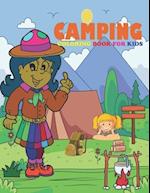 Camping coloring book for KIDS: Perfect Camping Coloring Book for kids, Toddler Coloring Book Ages 2-4-8 