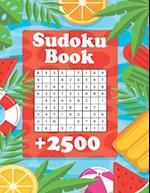 Sudoku Book + 2500: Vol 1 - The Biggest, Largest, Fattest, Thickest Sudoku Book on Earth for adults and kids with Solutions - Easy, Medium, Hard, Tons
