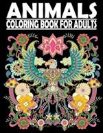 ANIMALS COLORING BOOK FOR ADULTS: Stress Relieving Coloring Book Featuring Bears, Birds, Dolphin, Foxe , Turtles , Monkey , Fish and many more VOL1 