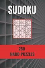 SUDOKU 250 HARD PUZZLES 