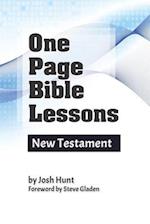 One Page Bible Lessons: New Testament 