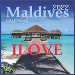 Ilove Maldives Calendar 2022: Official Maldives 2022 Calendar ,Tropical Islands Calendar 2022,12 Month Calendar 2022 ,Square Calendar 