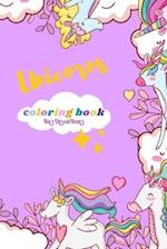 Unicorns Coloring Book For Kids, Girls, Boys Ages 4-8 (US Edition) For Preschool and Kindergarten Children,Rainbow,Beautiful Flowers, Butterfly, Unico