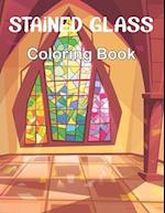Stained Glass Coloring Book: An Adult Coloring Book Featuring Beautiful Stained Glass Flower Designs for Stress Relief and Relaxation. 