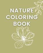 Nature Coloring Book: Fun Coloring Book Including Flowers, Birds, Butterflies, and more Nature 