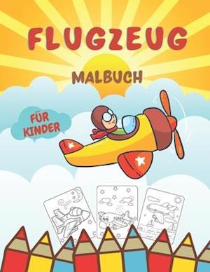 Flugzeug Malbuch für Kinder