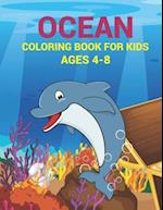 Ocean Coloring Book For Kids Ages 4-8: Perfect For Toddlers, Early Learners & Kids Ages 4-8, Birthday Gift for Boys and Kids, Volume-02 