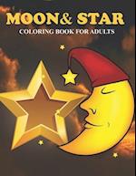 Moon & Star Coloring Book For Adults