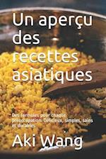 Un aperçu des recettes asiatiques