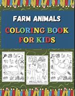 Farm Animals Coloring Book For Kids: Ages 4-8 (US Edition) (Friendly Crayons Coloring Books) 