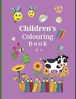 Children's Colouring Book 4 + 
