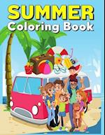 Summer Coloring book: summer activity book for kids to color Beautiful Summer Designs and Celebrate the Entry of Summer . Perfect Gift for children . 