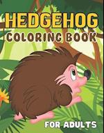 Hedgehog Coloring Book For Adults: A Wonderful coloring books with nature,Fun, Beautiful To draw Adults activity 