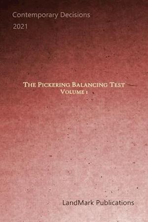 The Pickering Balancing Test: Volume 1