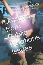 Lessons from Public Relations Issues 